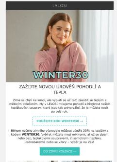 Tepláky LELOSI se slevou 30 %!