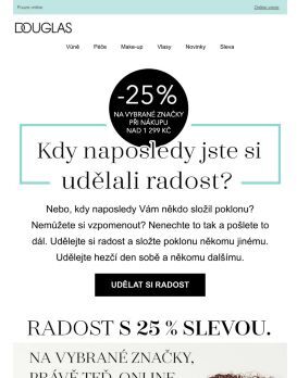 Kdy naposledy jste si udělali radost? Napravte to teď