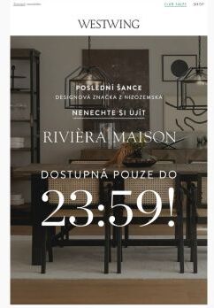 Posledních 10h kampaně Rivièra Maison! ⏰