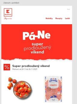 Super prodloužený víkend - platnost od 24. 3. do 26. 3. 2023