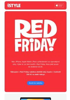 Poslední šance na úlovek v Red Friday výprodeji