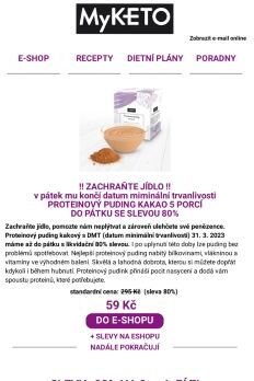 Puding kakao se slevou 80%🍮Zachraňte jídlo