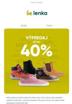 👣 Výpredaj až do 40% - využite skvelé zľavy na barefoot