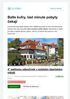 Víkend v přírodě či ve wellness? Máme!