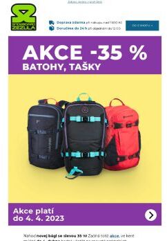 Napakuj se se slevou 35 %! Batohy v akci 🎒