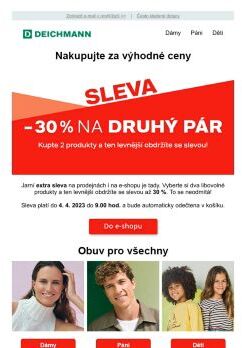 ✂ Sleva 30 % na druhý produkt!