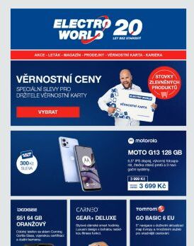 Věrnostní ceny - speciální slevy pro držitele Věrnostní karty, vyberte si.