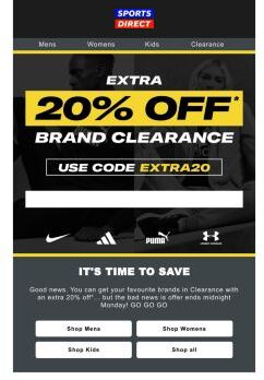 ⏳ Extra 20% Off Clearance | ENDS MONDAY!