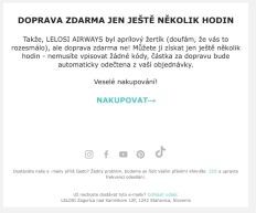 Získejte dopravu zdarma – jen
 ještě několik hodin!⏳