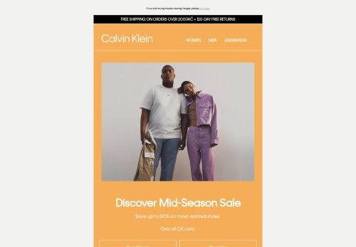 Mid-Season Sale Starts Now