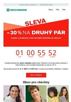 Poslední šance využít slevu 30 %!