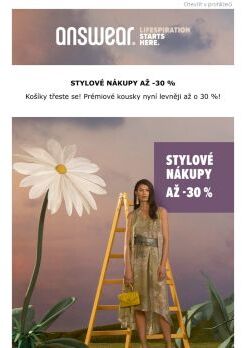 Stylové nákupy PREMIUM až -30 %
