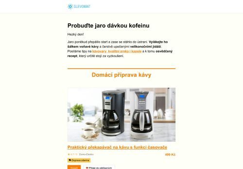 Připravte si voňavou kávu + recept na jidášky