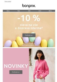 Nyní ještě 10% sleva a poštovné zdarma!