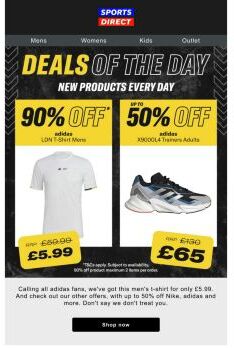 90% off adidas T-shirt 🤑 ONLY £5.99