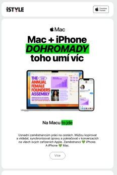 Mac + iPhone. Dohromady toho umí víc.