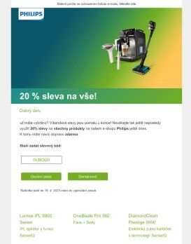 ⏳Poslední možnost využít 20% slevy