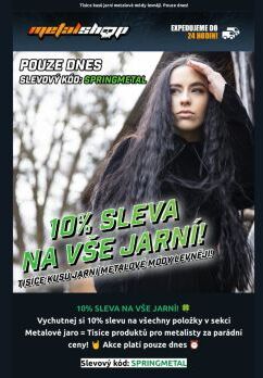 🚨 10% SLEVA na vše jarní pouze dnes!