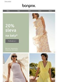 20% sleva na šaty 💐💗