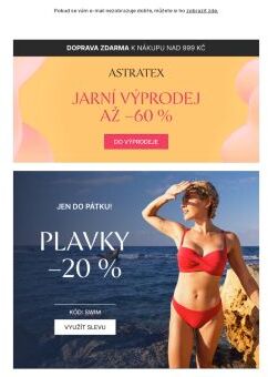 Poplavte si pro plavky 🏊‍♀️ 20% sleva platí na všechny.