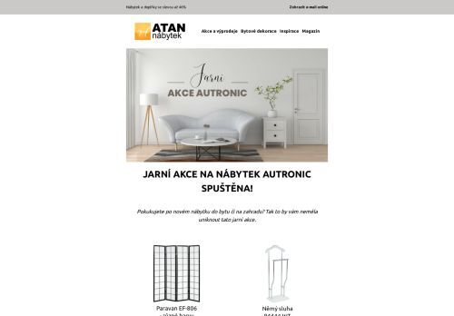 Startuje jarní akce na nábytek Autronic