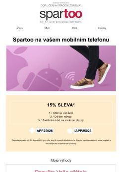 Zůstaňte spojeni s módou s novou aplikací Spartoo!