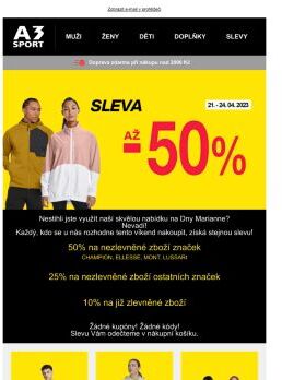 Poslední možnost nakoupit se slevou až 50%!