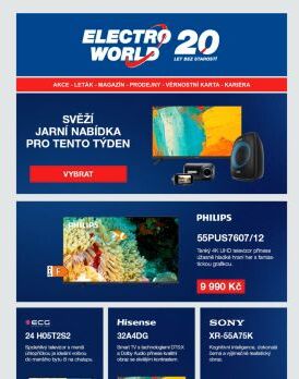 Svěží jarní nabídka produktů pro tento týden, vyberte si.