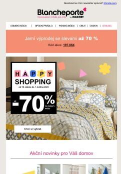 Až -70 % | Vše pro jarní domov za výprodejové ceny!