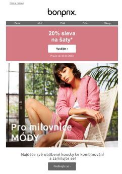 Nyní ještě 20% sleva na šaty!