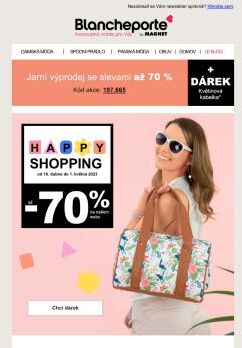 První máj, dárku čas → trendy kabelka pro Vás