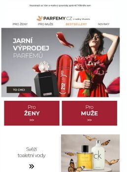 Nenechte si ujít jarní výprodej parfémů