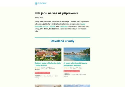 Top hotely u vody, v horách či s wellness