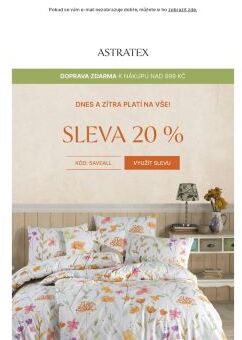 🌸 Sleva 20 % na VŠE | Doprava ZDARMA 🚚