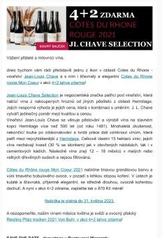 Cotes du Rhone rouge JL Chave Selection 4+2 🍷