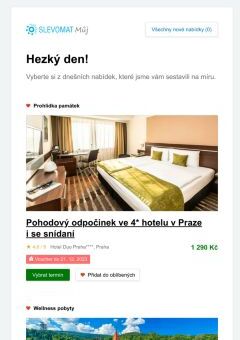 Na míru vašemu vkusu: Pohodový odpočinek ve 4* hotelu v Praze i se snídaní