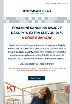 Poslední šance - Extra sleva 20% na nákup nové kolekce.