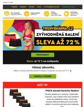 🤩 Zvýhodněná balení se slevou až 72 % 🤩