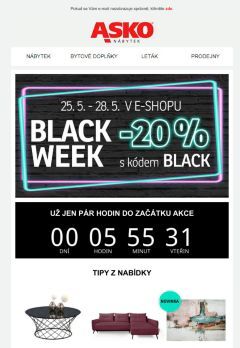 ⬛ BLACK WEEK -20 % pouze do neděle!