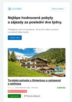 Nejlepší nabídky za poslední dva týdny ★ Tyrolská pohoda u Hintertuxu s polopenzí a wellness