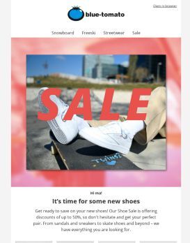 ⚡ SHOE SALE – up to -50 % off