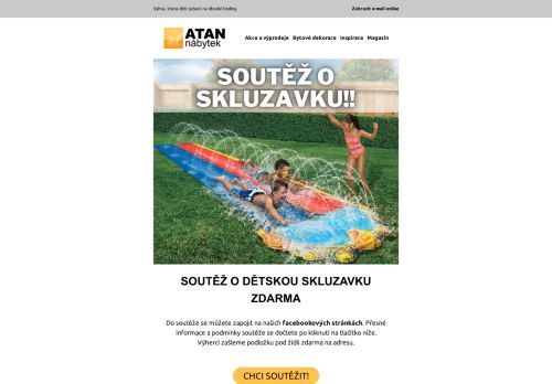 Soutěž o dětskou skluzavku zdarma
