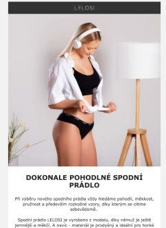 Nebesky měkké spodní prádlo LELOSI 🌴