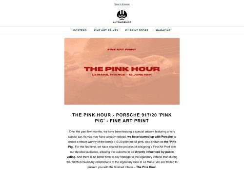 ’The Pink Hour’ Fine Art is Here!
 🐖