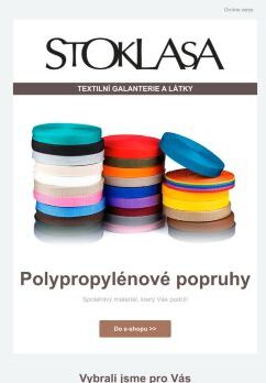 Stoklasa I Vyberte si nejlepší polypropylénové popruhy pro Vaše projekty