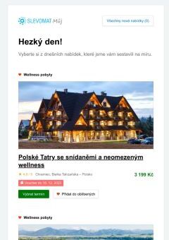 Co jsme vám dnes vybrali? Polské Tatry se snídaněmi a neomezeným wellness