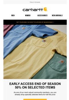 Early Access | 50% off on selected items