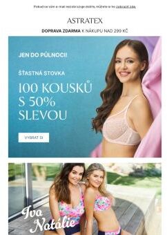 Pozor! 50% sleva končí o půlnoci!