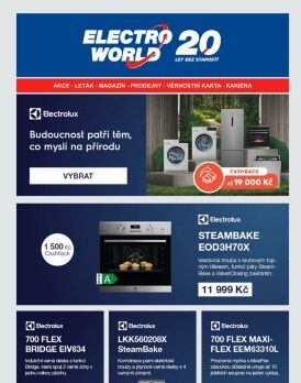 Akční nabídky domácích spotřebičů Electrolux, vybere si každý.