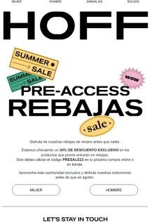 ADELÁNTATE AL VERANO: ACCESO ANTICIPADO A REBAJAS